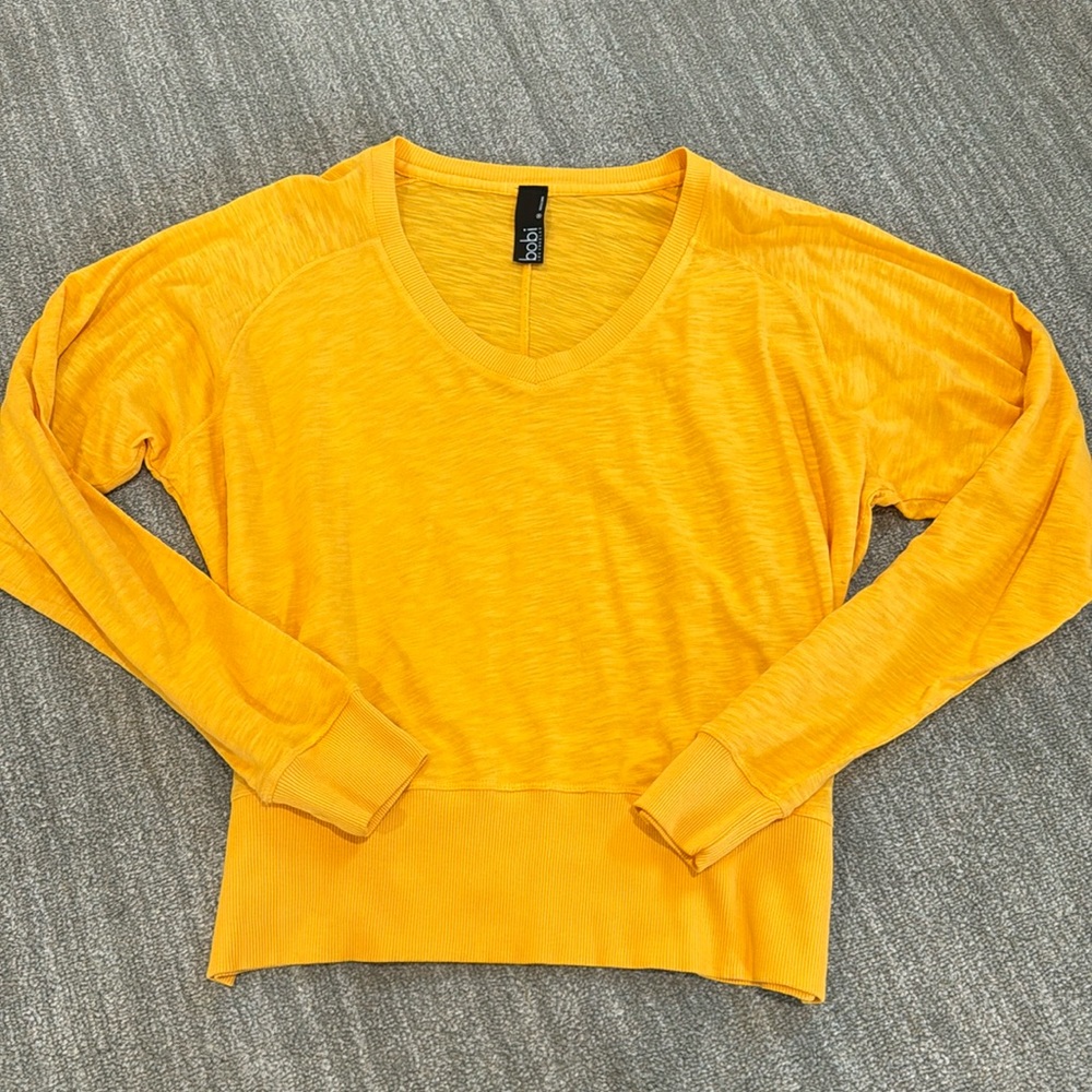 Bobi Slub Jersey V-Neck Top